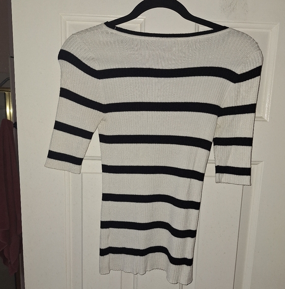 Express Striped Ribbed Sweater - Picture 3 of 5
